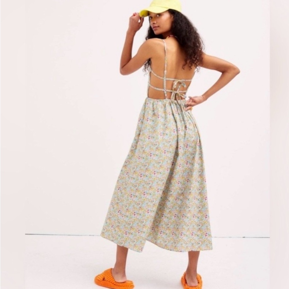 For Love And Lemons Multicolor Floral Midi Dress - Picture 3 of 13